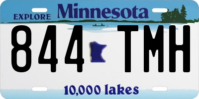 MN license plate 844TMH