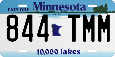 MN license plate 844TMM