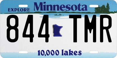 MN license plate 844TMR