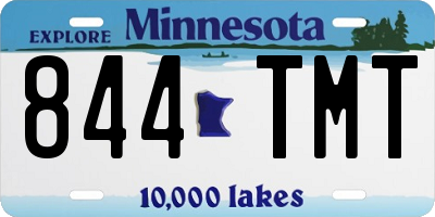 MN license plate 844TMT