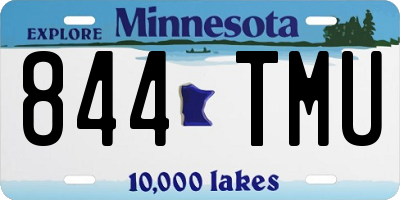 MN license plate 844TMU