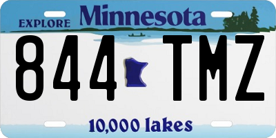 MN license plate 844TMZ