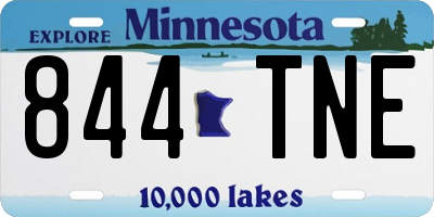 MN license plate 844TNE
