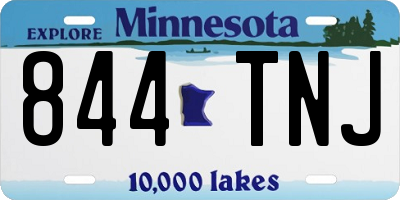 MN license plate 844TNJ