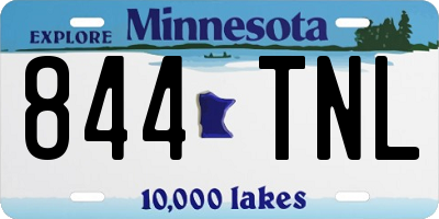 MN license plate 844TNL