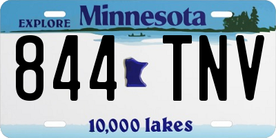 MN license plate 844TNV