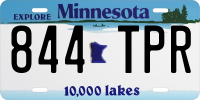 MN license plate 844TPR