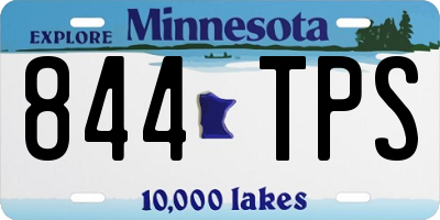 MN license plate 844TPS