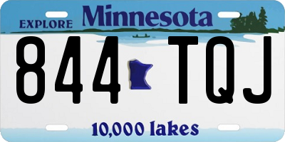 MN license plate 844TQJ