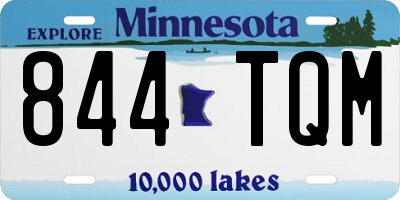 MN license plate 844TQM