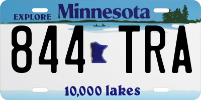 MN license plate 844TRA