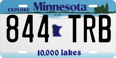 MN license plate 844TRB