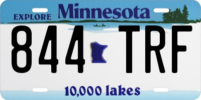 MN license plate 844TRF
