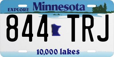 MN license plate 844TRJ