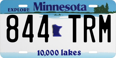MN license plate 844TRM