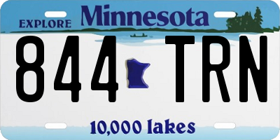 MN license plate 844TRN