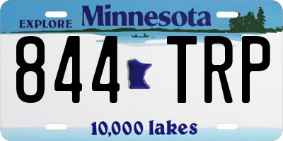 MN license plate 844TRP