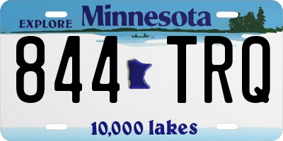 MN license plate 844TRQ