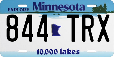 MN license plate 844TRX