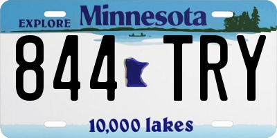 MN license plate 844TRY