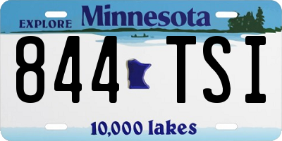 MN license plate 844TSI