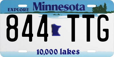 MN license plate 844TTG