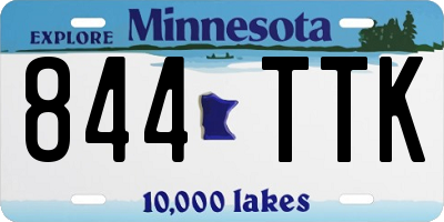 MN license plate 844TTK