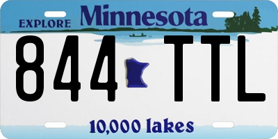 MN license plate 844TTL