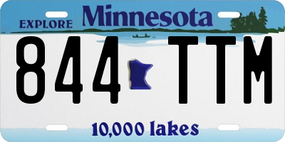 MN license plate 844TTM
