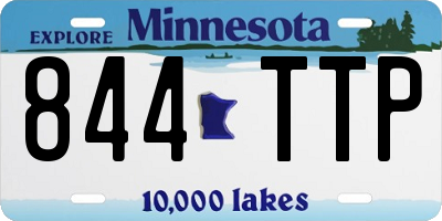 MN license plate 844TTP