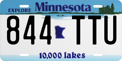 MN license plate 844TTU