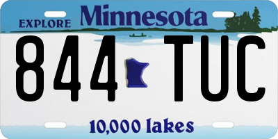MN license plate 844TUC