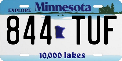 MN license plate 844TUF