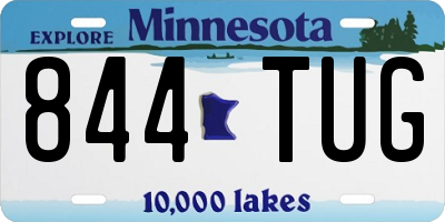 MN license plate 844TUG