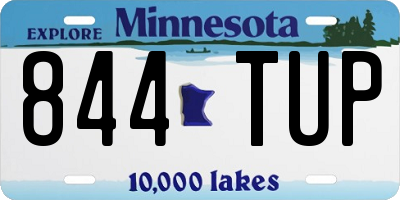 MN license plate 844TUP