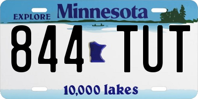MN license plate 844TUT
