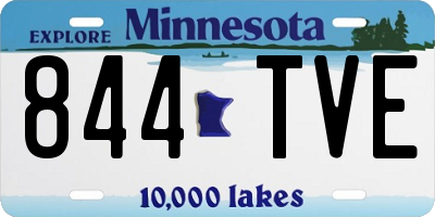 MN license plate 844TVE