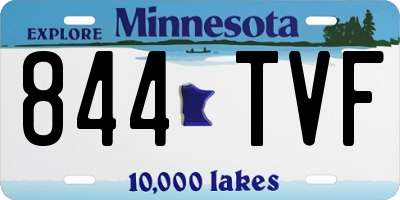 MN license plate 844TVF