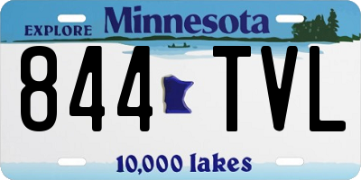 MN license plate 844TVL