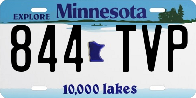MN license plate 844TVP