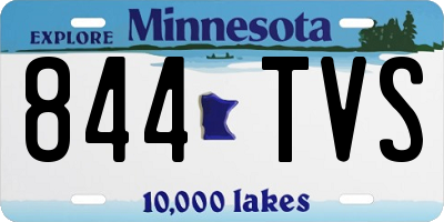 MN license plate 844TVS