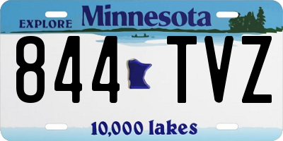 MN license plate 844TVZ