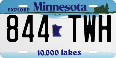 MN license plate 844TWH