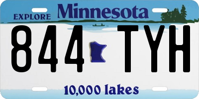 MN license plate 844TYH