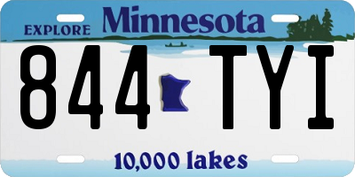 MN license plate 844TYI
