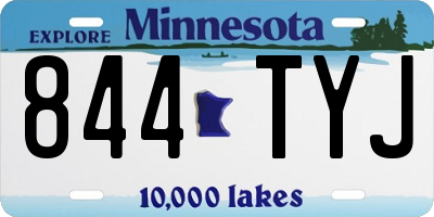 MN license plate 844TYJ