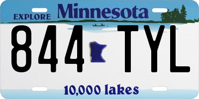 MN license plate 844TYL