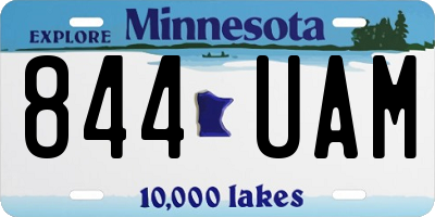 MN license plate 844UAM