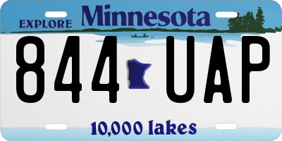 MN license plate 844UAP