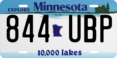 MN license plate 844UBP
